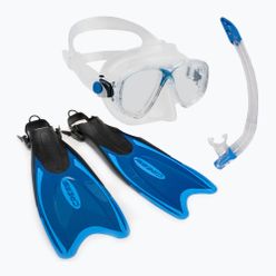 Zestaw do nurkowania Cressi Palau Marea Bag maska + fajka + płetwy niebieski CA122632
