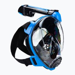 Maska pełnotwarzowa do snorkelingu Cressi Duke Dry czarno-niebieska XDT005020