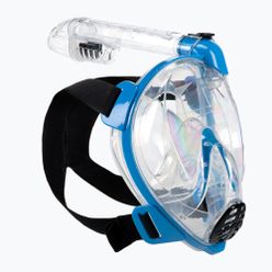 Maska pełnotwarzowa do snorkelingu Cressi Baron niebiesko-bezbarwna XDT020020