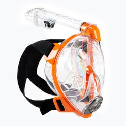 Maska pełnotwarzowa do snorkelingu dziecięca Cressi Baron pomarańczowa XDT0360085