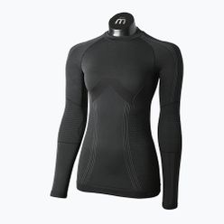 Koszulka termoaktywna damska Mico Odor Zero Round Neck czarna IN01455