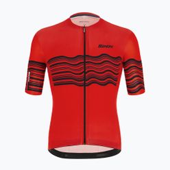 Koszulka rowerowa męska Santini Tono Profilo czerwona 2S94075TONOPROFRSS