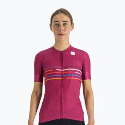 Koszulka rowerowa damska Sportful Vélodrome różowa 1121032