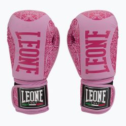 Rękawice bokserskie Leone Maori różowe GN070