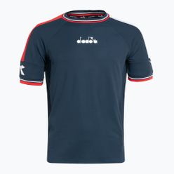 Koszulka tenisowa męska Diadora Icon SS TS niebieska DD-102.179126-60063