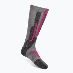 Skarpety narciarskie damskie UYN Ski Merino szare S100248
