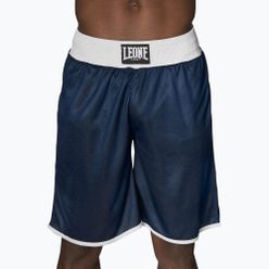 Spodenki bokserskie męskie dwustronne męskie Leone Double Face Boxing niebiesko-czerwone AB215
