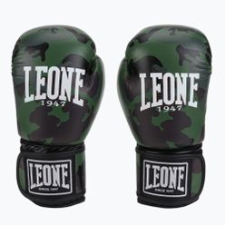 Rękawice bokserskie Leone Camo zielone GN324