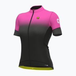 Koszulka rowerowa damska Alé Gradient czarno-różowa L22175543
