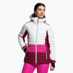 Kurtka narciarska damska CMP różowo-biała 31W0226/A001