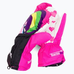 Rękawice snowboardowe dziecięce Level Lucky Mitt różowe 4146