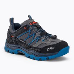 Buty trekkingowe dziecięce CMP Rigel Low Wp szaro-niebieskie 3Q54554/69UN