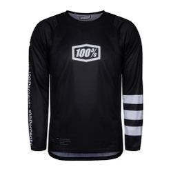 Koszulka rowerowa męska 100% R-Core Jersey LS czarna STO-41104-011-11