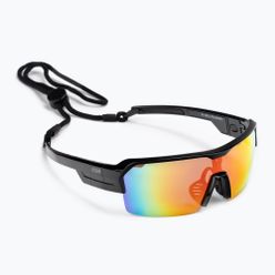 Okulary rowerowe Ocean Sunglasses Race shiny black/revo red 3803.1X