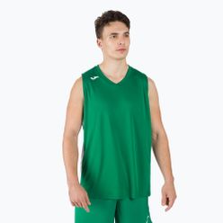 Koszulka koszykarska męska Joma Cancha III zielono-biała 101573.452