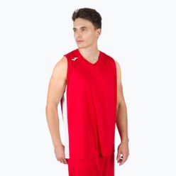 Koszulka koszykarska męska Joma Cancha III czerwono-biała 101573.602