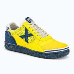 Buty piłkarskie dziecięce MUNICH G-3 Indoor żółto-granatowe 1511362