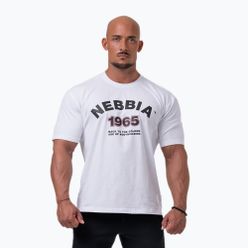 Koszulka treningowa męska NEBBIA Golden Era biała 1920430