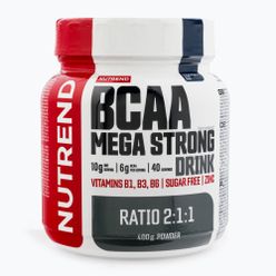 BCAA Mega Strong Nutrend aminokwasy 400g czarna porzeczka VS-106-400-ČR