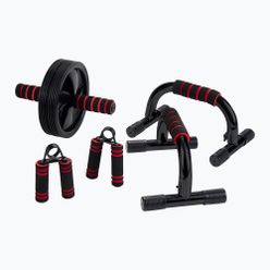 Zestaw do treningu siłowego Pure2Improve Strength czerwono-czarny P2I230040
