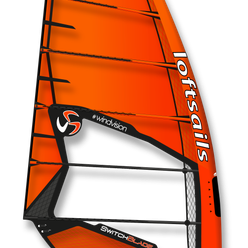Żagiel do windsurfingu Loftsails 2022 Switchblade Freerace pomarańczowy LS060012800