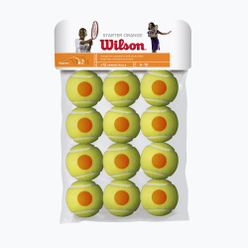 Piłki tenisowe Wilson Starter Orange Tball 12 szt. żółte WRT137200