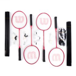 Zestaw rakiet do badmintona Wilson Tour Set 4 szt. czerwony WRT844400