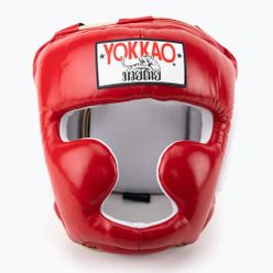 Kask do sportów walki YOKKAO Training Headguard czerwony HYGL-1-2