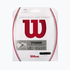 Naciąg tenisowy Wilson Synthetic Gut Power 16 12,2 m czarny WRZ945200