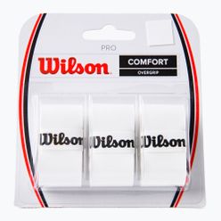 Owijki do rakiet tenisowych Wilson Pro Comfort Overgrip 3 szt. białe WRZ4014WH+