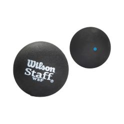 Piłki do squasha Wilson Staff Squash Ball Bl Dot 2 szt. czarne WRT617500+