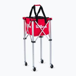 Wózek na piłki tenisowe Wilson Tennis Teaching Cart 150 czerwony WRZ541000