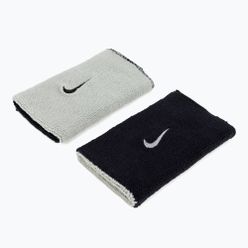 Frotki na nadgarstek Nike Dri-Fit Doublewide Wristbands Home And Away 2 szt. czarne NNNB0-022