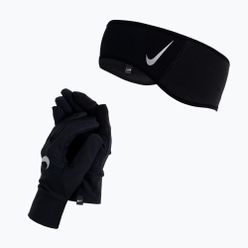 Zestaw opaska + rękawiczki męskie Nike Essential czarny N1000597-082
