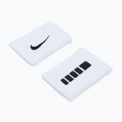 Opaski na nadgarstek Nike Elite Doublewide 2 szt. białe N1006700-101