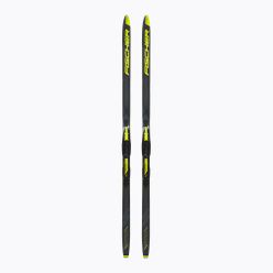 Narty biegowe dziecięce Fischer Sprint Crown + Tour Step-In czarno-żółte NP63019V