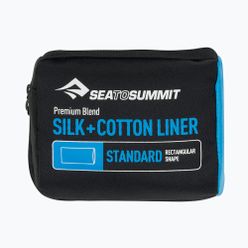 Wkładka do śpiwora Sea to Summit Silk/Cotton Travel Liner granatowa ASLKCTNSTDNB
