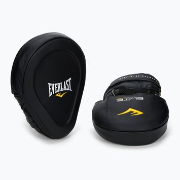 Łapy treningowe trenerskie skórzane Everlast Elite Leamantis MIT czarne EV4731
