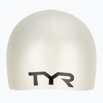 Czepek pływacki dziecięcy TYR Wrinkle-Free Silicone white