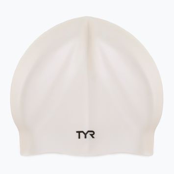Czepek pływacki TYR Wrinkle Free Silicone white
