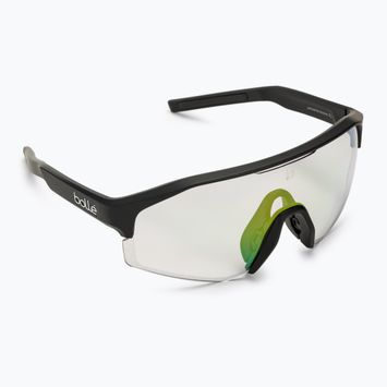 Okulary przeciwsłoneczne Bollé Lightshifter black matte/phantom clear green photochromic