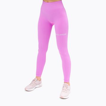 Legginsy treningowe damskie Gym Glamour Push Up pink