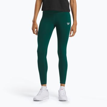 Legginsy damskie Reebok Identity Small Logo Cotton collegiate green