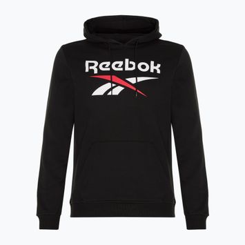 Bluza męska Reebok Identity Big Logo Fleece Hoodie black/white/vector red