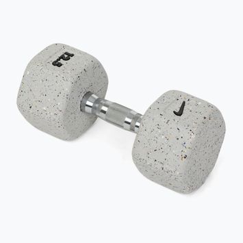 Hantel ogumowany Nike Strength Grind Hex Dumbbell 12,5 kg wolf grey