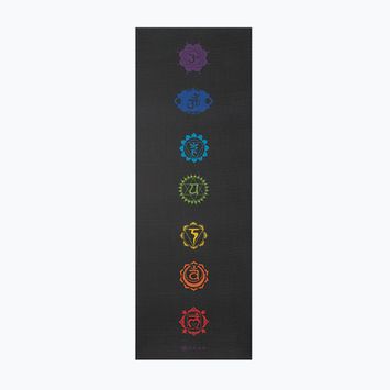 Mata do jogi Gaiam Premium Black Chakra 6 mm black chakra