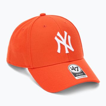Czapka z daszkiem 47 Brand MLB New York Yankees MVP vibrant orange