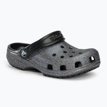 Klapki dziecięce Crocs Classic Glitter Clog black