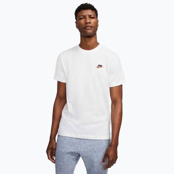 Koszulka męska Nike Sportswear Club white/black/university red