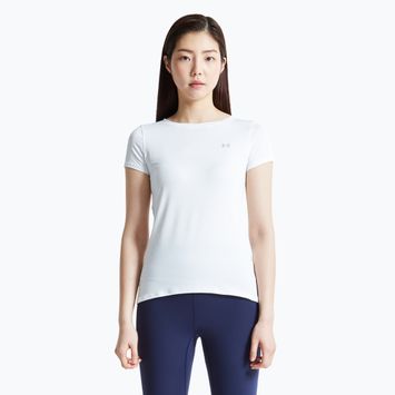 Koszulka treningowa damska Under Armour Heat Gear Armour white/metallic silver